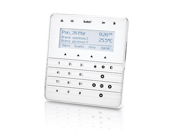 LCD-tastatur Integra - hvit uten kortleser, hvit bakdel